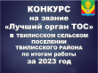 Лучший орган территориального общественного самоуправления